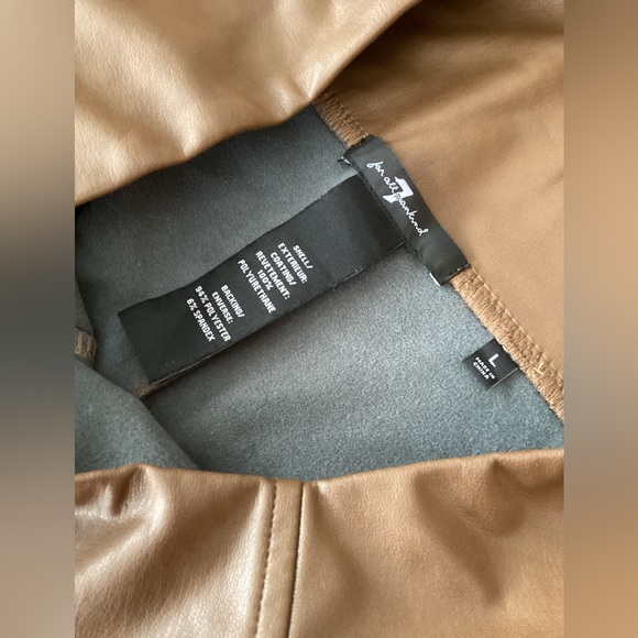 7 For All Mankind Brown Leggings - Picture 3 of 6